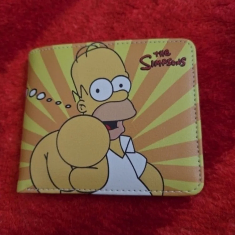 New The Simpsons Homer Anime Manga Leather Wallet